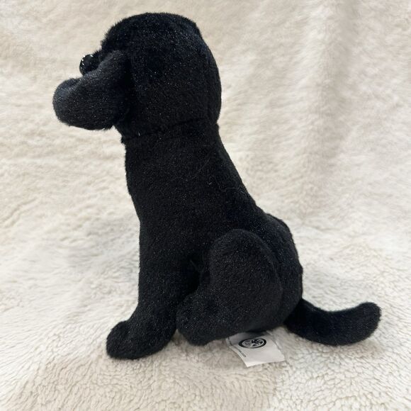 Hero Industries Black Lab Labrador Retriever 8” Sitting Dog Puppy Plush - Picture 2 of 5